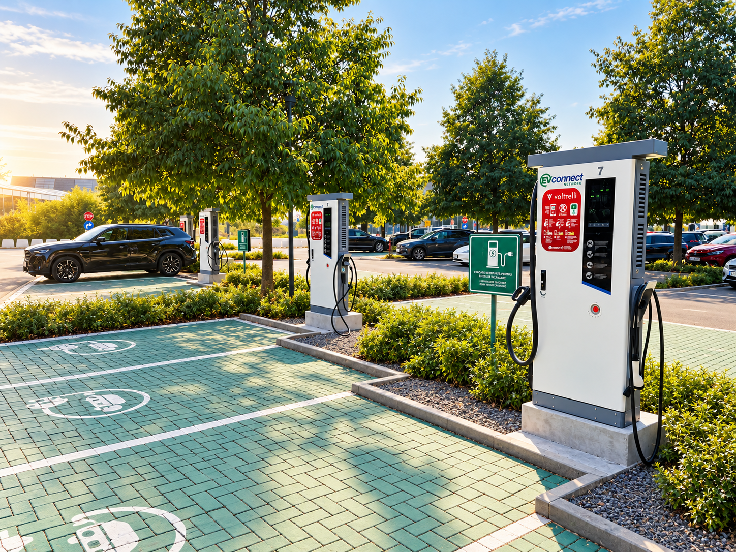 Voltrelli DC split charging station 360-480kW depot